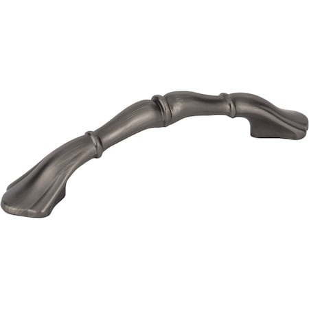 Elements 3" Center-to-Center Brushed Pewter Gatsby Cabinet Pull 3308BNBDL